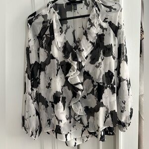 Chic Monochrome Women's Blouse
